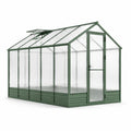 Serre de jardin en aluminium avec panneaux en polycarbonate vert