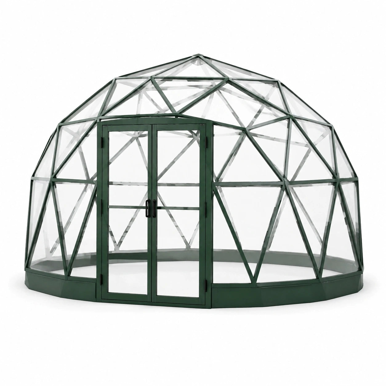 Serre géodésique en aluminium et polycarbonate transparent 300 cm